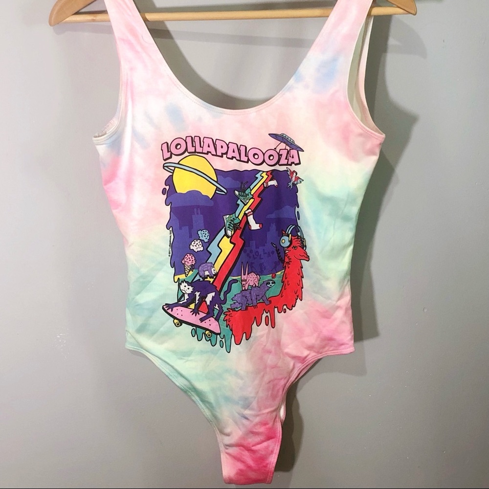 2 for $20 | Lollapalooza tie dye bodysuit